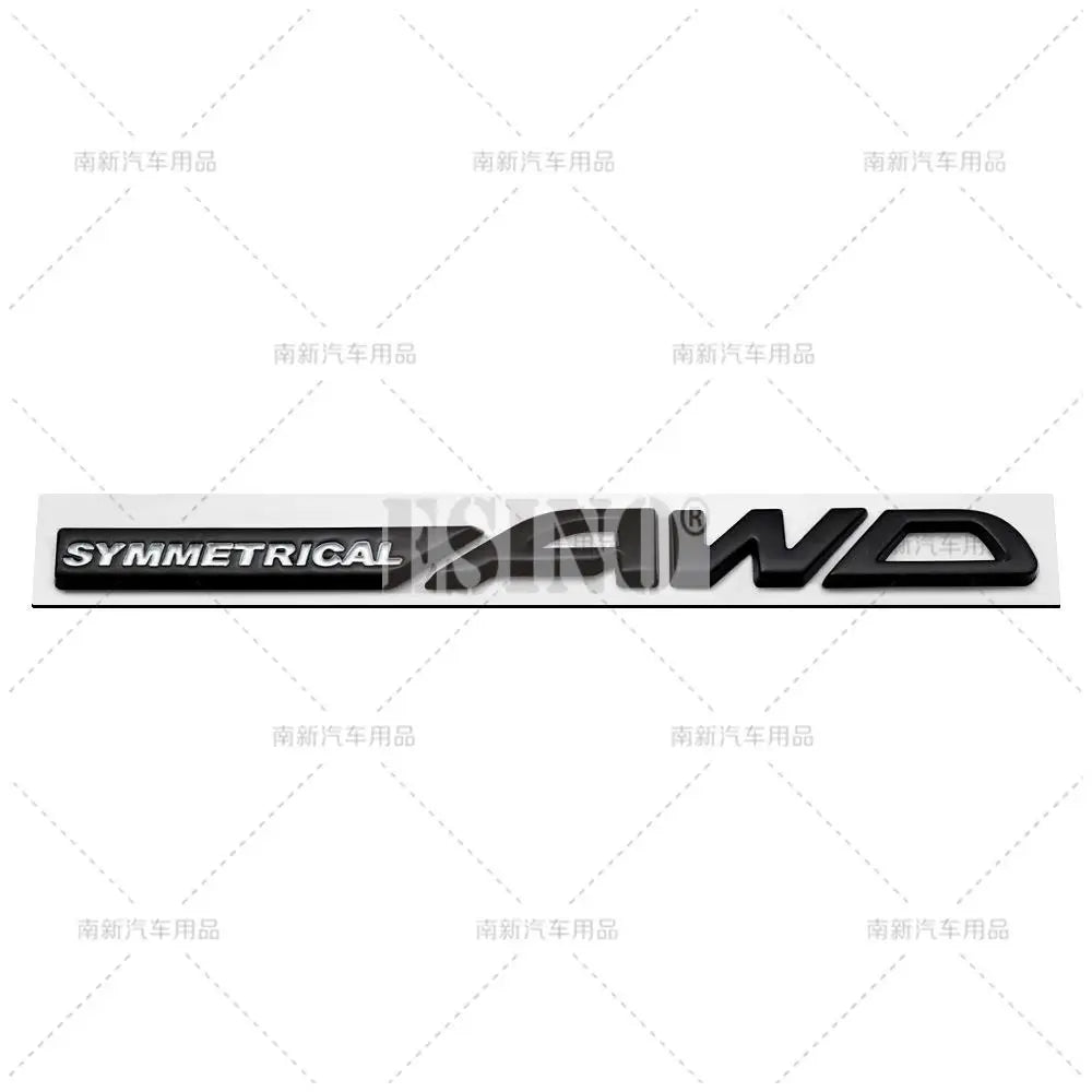 Symmetrical AWD Car Emblem Adhesive Metal Zinc Alloy Fender Badge for Subaru Legacy Forester XV Outback BRZ