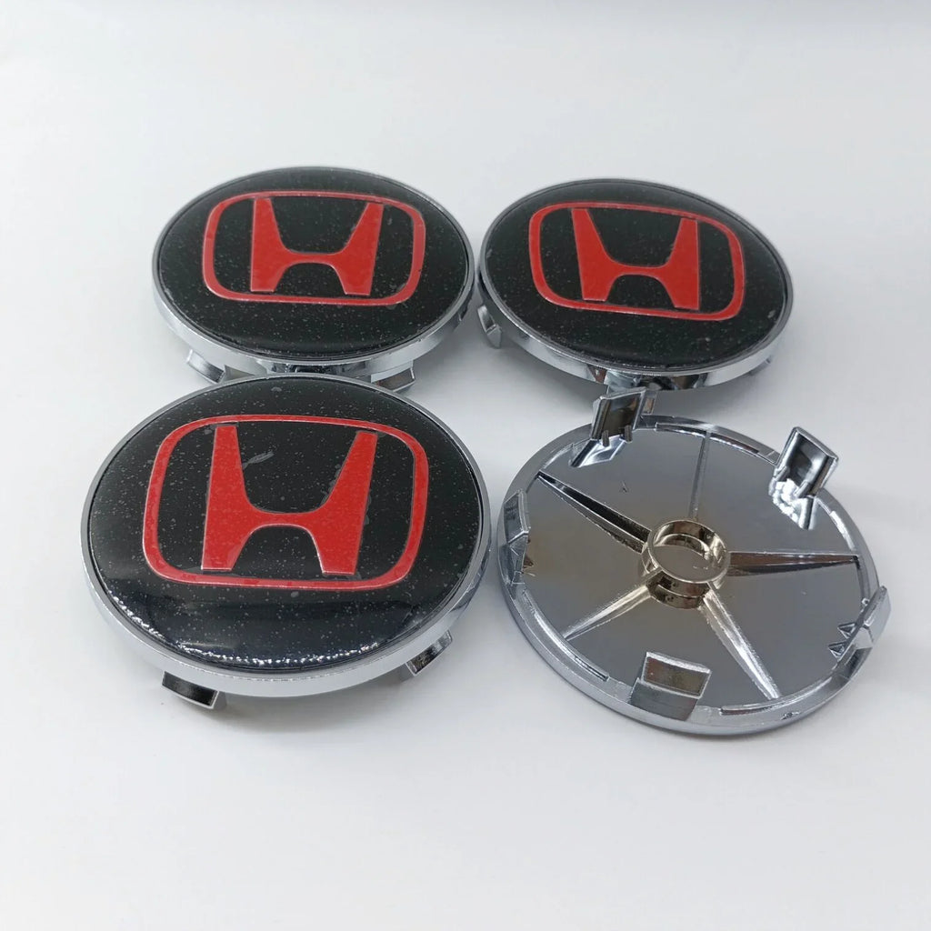 4pcs65mm 68mm For H Honda Mugen Pilot TypeR TypeS Insight CarStyling Wheel Center Hub Caps Cover Replacement Accessoriesstickers