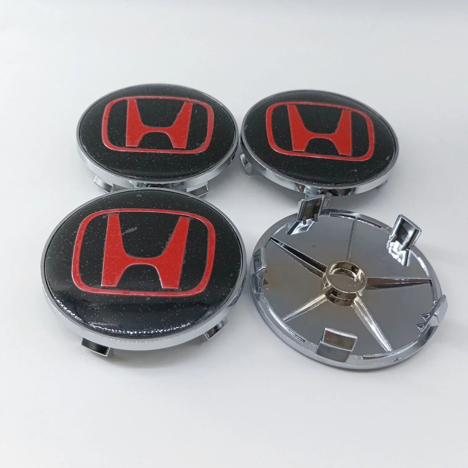 4pcs65mm 68mm For H Honda Mugen Pilot TypeR TypeS Insight CarStyling Wheel Center Hub Caps Cover Replacement Accessoriesstickers