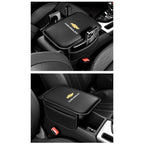 Car Armrest Cushion Leather Arm Rest Box Pad With Storage Bag For Chevrolet Corvette Montana TrailBlazer Silverado Traverse Bolt