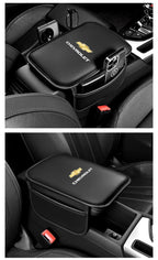 Car Armrest Cushion Leather Arm Rest Box Pad With Storage Bag For Chevrolet Corvette Montana TrailBlazer Silverado Traverse Bolt