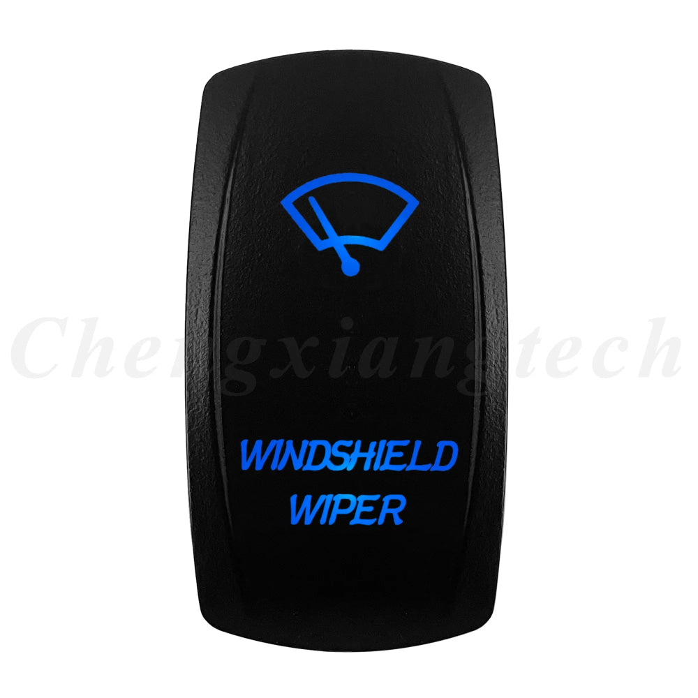 12V 20A Blue Led Car Boat Laser Rocker Switch ON OFF, (ON) OFF, ON OFF ON, (ON) OFF ON, (ON) OFF (ON) Waterproof