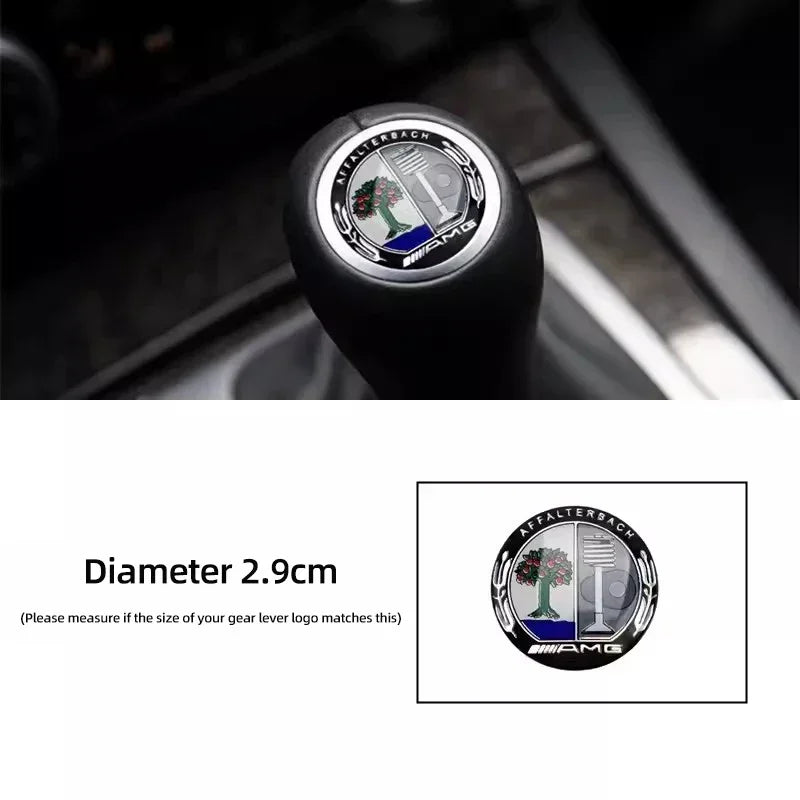 Gearbox Control Lever Sticker Shift Handle Decals Accessories For Car Mercedes Benz AMG W204 W205 W203 W211 W212 W213 W201 W210