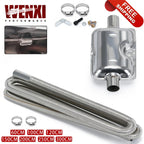 60cm - 300cm Air Diesel Parking Heater Stainless Steel Exhaust Pipe Tube Gas Vent Hose Car Truck VAN With 24mm Bore Car Muffler
