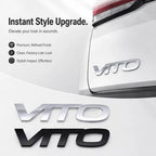 For Fujian Benz Mercedes Benz VITO 3D Metal Rear Trunk Emblem Badge Sticker Tailgate Body Letter Logo Decal Trim Car Accessory
