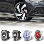 4Pcs 60mm 75mm Car Wheel Center Hub For Mercedes Benz AMG class W205 W203 GLC GLK W206 W220 W211 A180 Cap Rim Cover Accessories