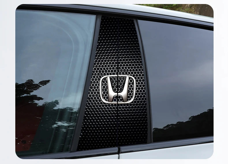 Car Stickers B-Pillar Center Column Decoration Cover Decals Auto Accessorie For Honda Civic FIT CRV Accord Jazz HRV Insight CRZ