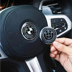 1/4/7pcs 81 72 46 56 68mm Car Front Rear Logo Wheel Hub Center Cover Steering Wheel Center Stickers For BMW X1 X3 X5 X6 E46 E90