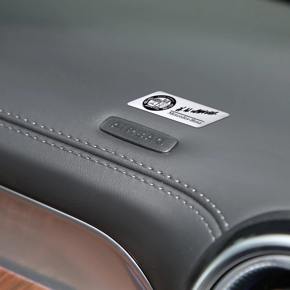 3D Aluminum Car Side Body Trunk Emblem Decoration Sticker For Mercedes Benz AMG Class GLK GLA CLA GLB W108 W447 W204 W205 Fortwo