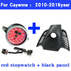 Car Stopwatch Panel Cover For Porsche Cayenne 958 chrono watch Interior Center Dashboard Clock Compass Modification Accessories