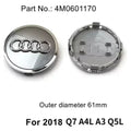 4pcs AUDI 60/61/68/69/77MM/135MM Car Wheel Center Hup Cap Cover for A6L A7 A8 A3 A4 A5 A6 S3 S4 Q3 Q5 Q5L Q7 RS3 RS4 RS5 RS6 TT