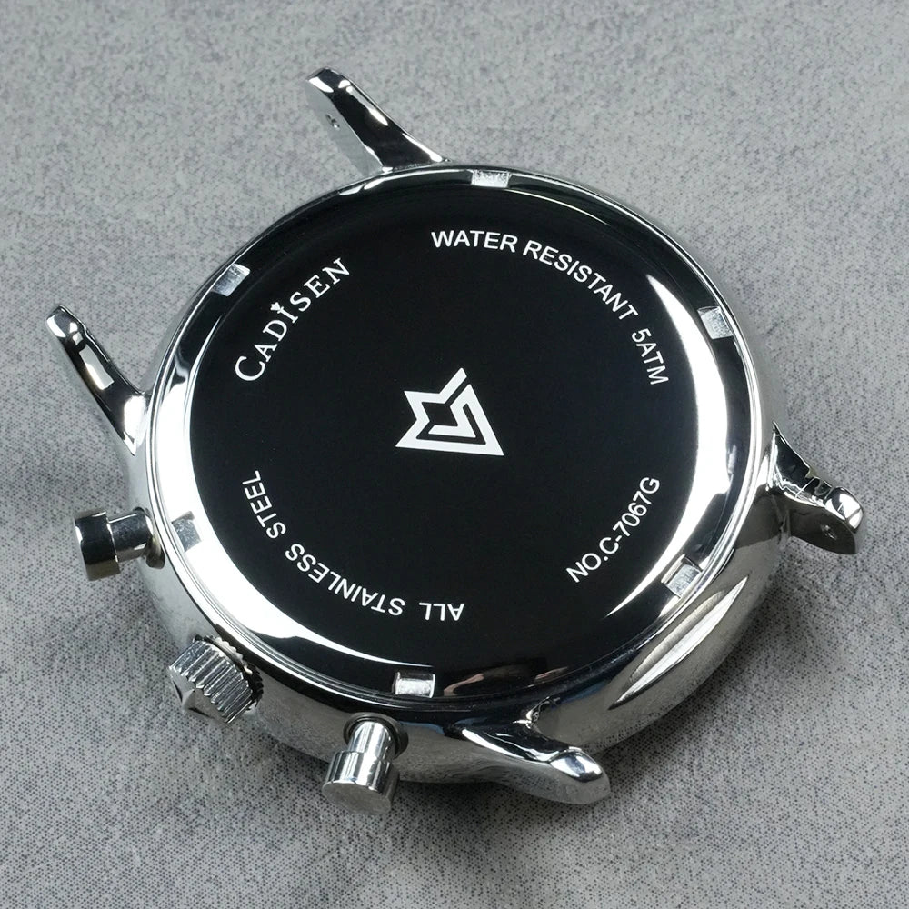 CADISEN New Chronograph Men's Quartz Watch Top Luxury Watches For Men MIYOTA 0S10 AR Mirror Waterproof Canvas Men's Wristwatch