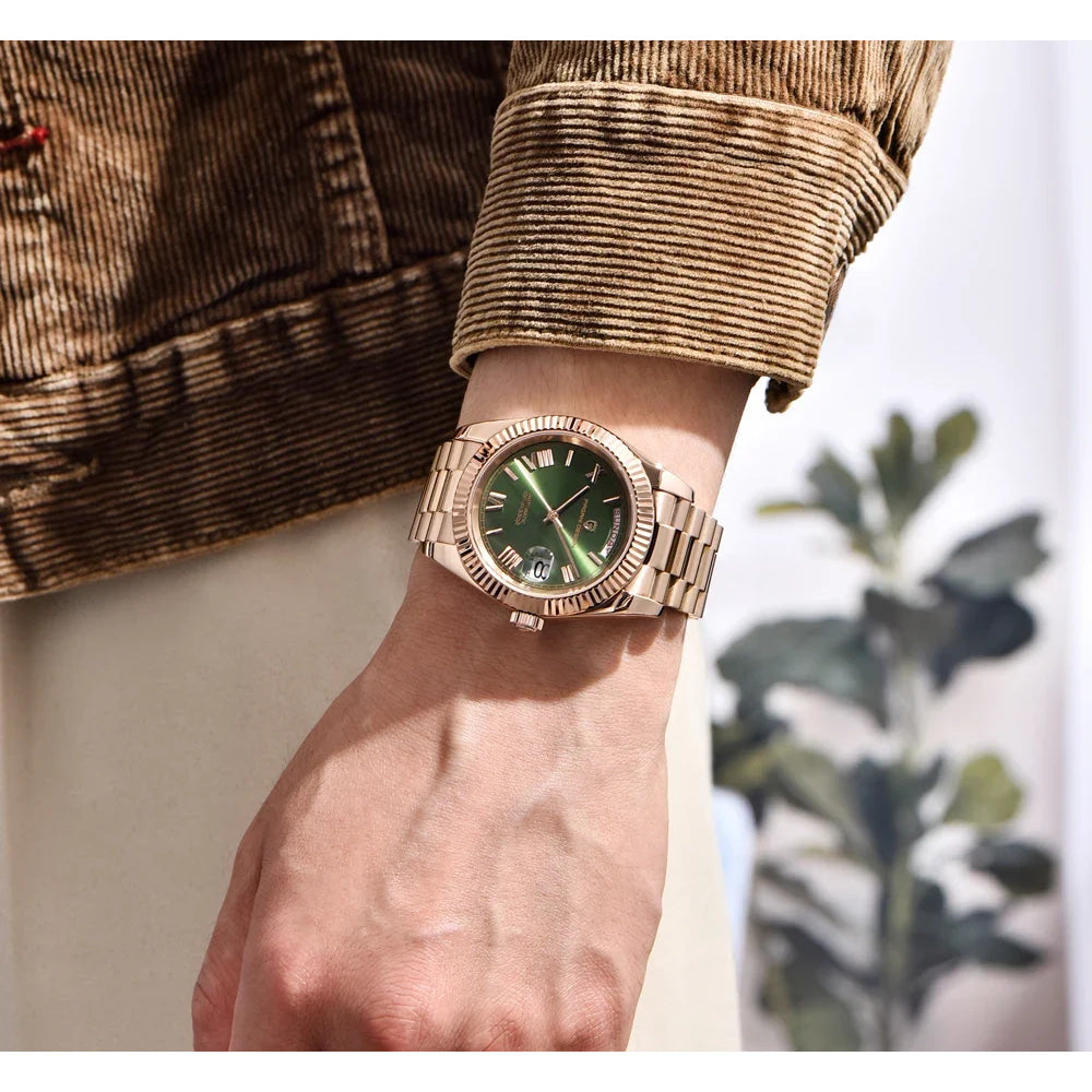 2025 New PAGANI DESIGN Men's Watch DD36 Rose Gold Luxury Automatic Watch For Men Mechanical Wristwatches Sapphire Mirror Clock