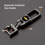 Metal Keychain Car Logo Keyring Pendant Auto Accessories For Chevrolet Cruze Onix Tracker Aveo Bolt Captiva Equinox Spark Tahoe
