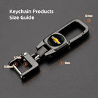 Metal Keychain Car Logo Keyring Pendant Auto Accessories For Chevrolet Cruze Onix Tracker Aveo Bolt Captiva Equinox Spark Tahoe