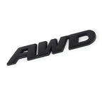 3D Metal AWD Letters Rear Trunk Fender Emblem Badge Sticker Decals For Honda CRV HRV Highlander Car Styling Accessories