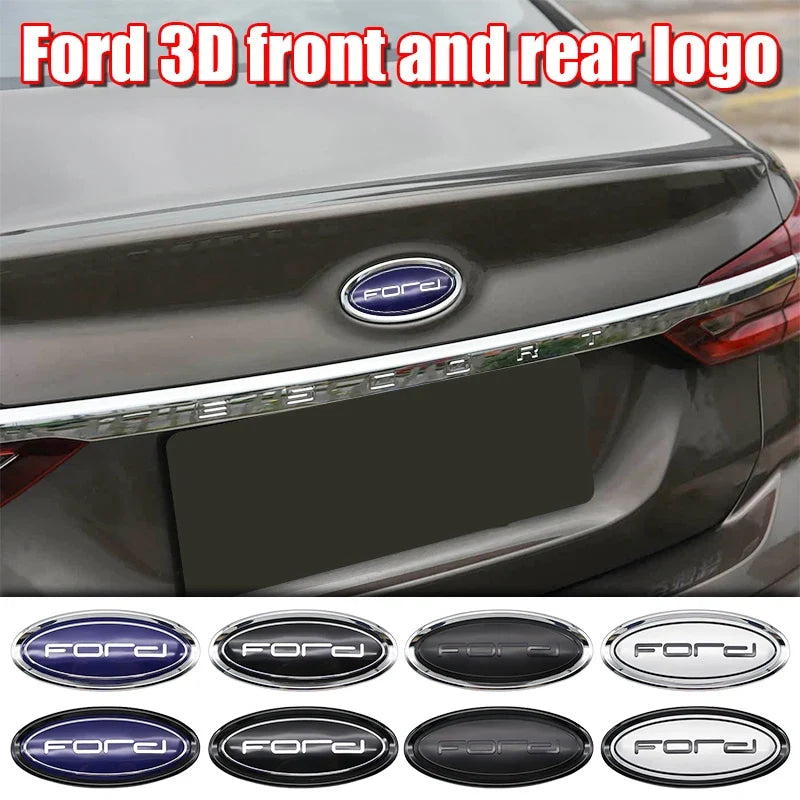 Ford Letter Badge Car Emblem Badge Sticker Front Hood ABS Rear Trunk Tailgate For Fiesta Ranger Mondeo Focus Escape Kuga Edge