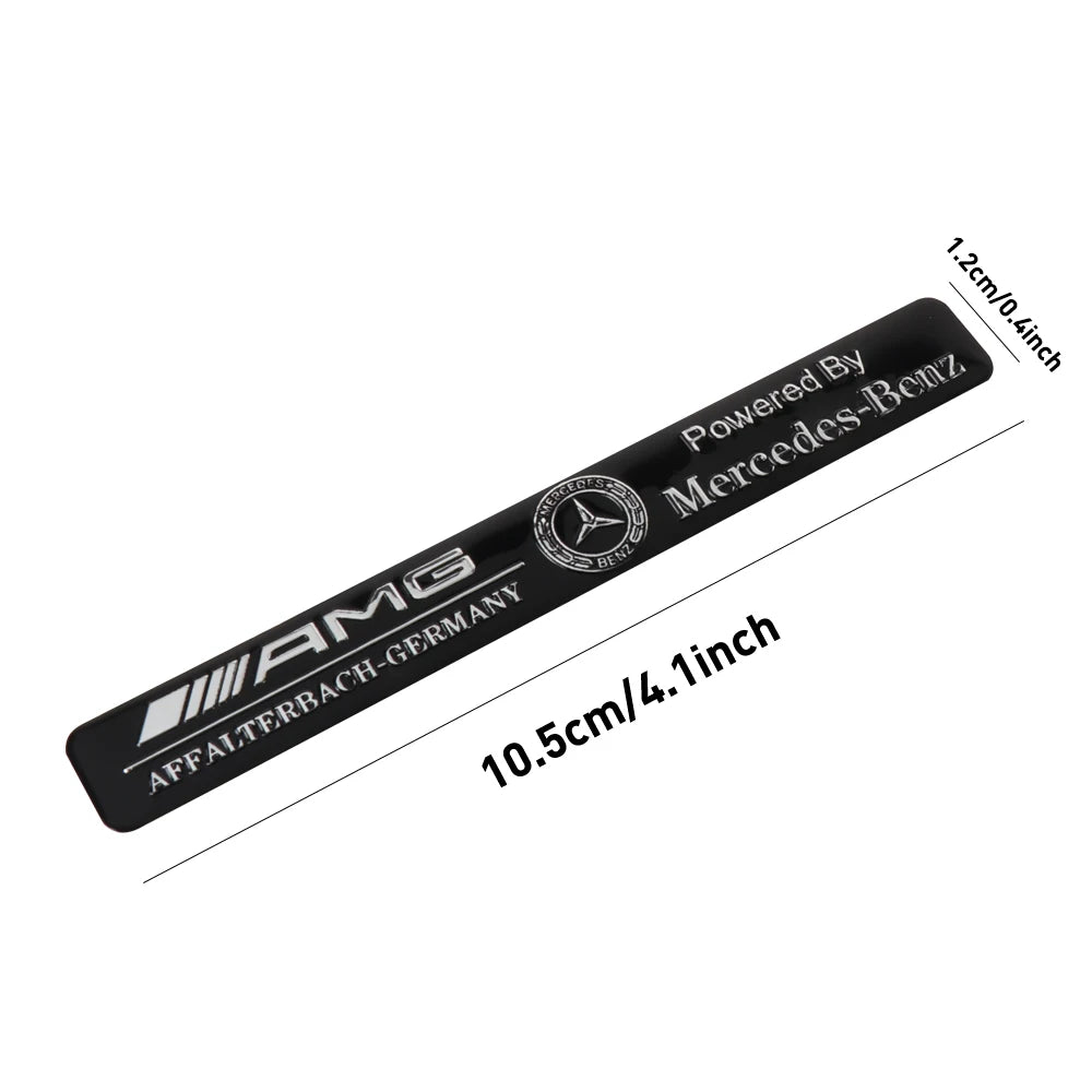3D Aluminum Car Side Body Trunk Emblem Decoration Sticker For Mercedes Benz AMG Class GLK GLA CLA GLB W108 W447 W204 W205 Fortwo