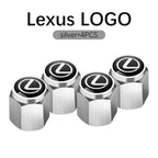 Car Wheel Tire Valve Cap For Lexus ES RX GX ES250 ES300 ES350 RX300 LX450 LX470 LX570 RCF RC350 Rim Stem Dust-proof Covers