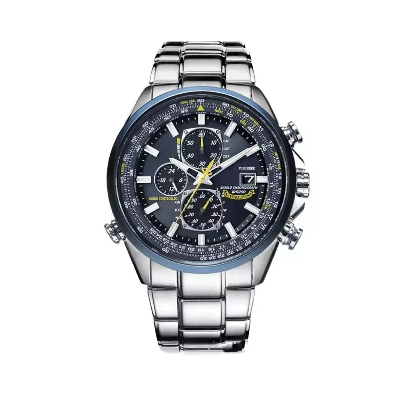 2026 High Quality Men's Quartz Watch Luxury Trend Luminous Multi-Function Chrono Stainless Automatic Watch Birthday Gifts