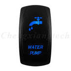12V 20A Blue Led Car Boat Laser Rocker Switch ON OFF, (ON) OFF, ON OFF ON, (ON) OFF ON, (ON) OFF (ON) Waterproof