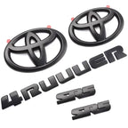 5Pcs ABS OVERLAY car logo Emblem for Toyota 4runner TRD off-road vehicle front grille luggage wing sticker modified accessories