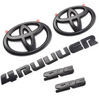 5Pcs ABS OVERLAY car logo Emblem for Toyota 4runner TRD off-road vehicle front grille luggage wing sticker modified accessories