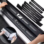1/4/5Pcs Carbon fiber automotive parts car threshold stickers For Lexus F SPORT IS250 IS200 CT200h GS300 LS430 RX450h ERX400h