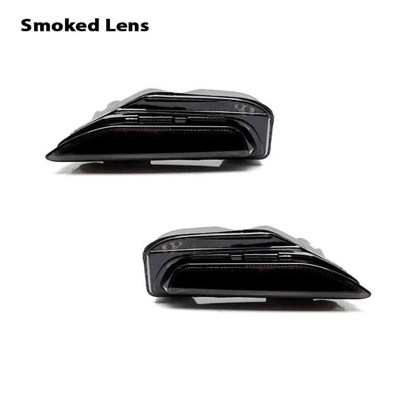2pcs For Infiniti Q50 and Q50 Sport Car Bumper Sequential Amber Turn Signal Replace Switchback white LED Daytime Running Light
