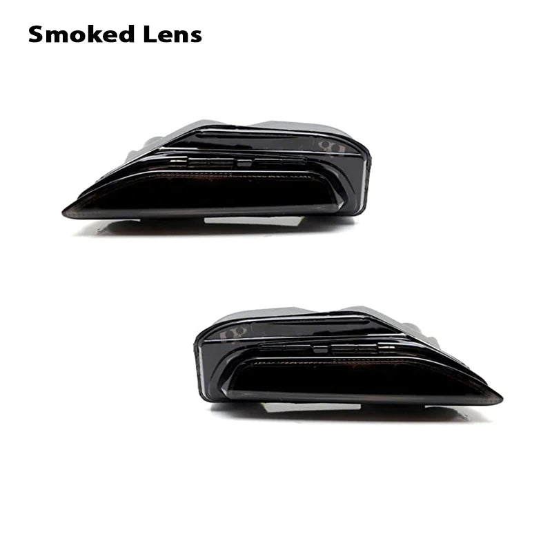 2pcs For Infiniti Q50 and Q50 Sport Car Bumper Sequential Amber Turn Signal Replace Switchback white LED Daytime Running Light
