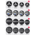 56mm 60mm 65mm 75mm Car Wheel Center Hub Caps Cover Rim Exterior Sticker For Mercedes Benz A B C E Class GLC GLK GLE GLA CLA GLB