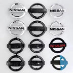 8.7/10/10.5/11.7/12.7cm Car Front Rear Trunk Emblem Cover Sticker For Nissan Qashqai Juke Pulsar Sentra Altima Patrol Micra Rogu