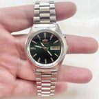 36MM Casual Diamond Date Sports Watch with Japanese Movement Unisex Mechanical Watch in Stainless Steel World Time Orient Series