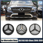 Front Grill Star Emblem  Logo Badge For Mercedes BenzX253 GLE GLC GLS W166 C292 X166 2016-2019