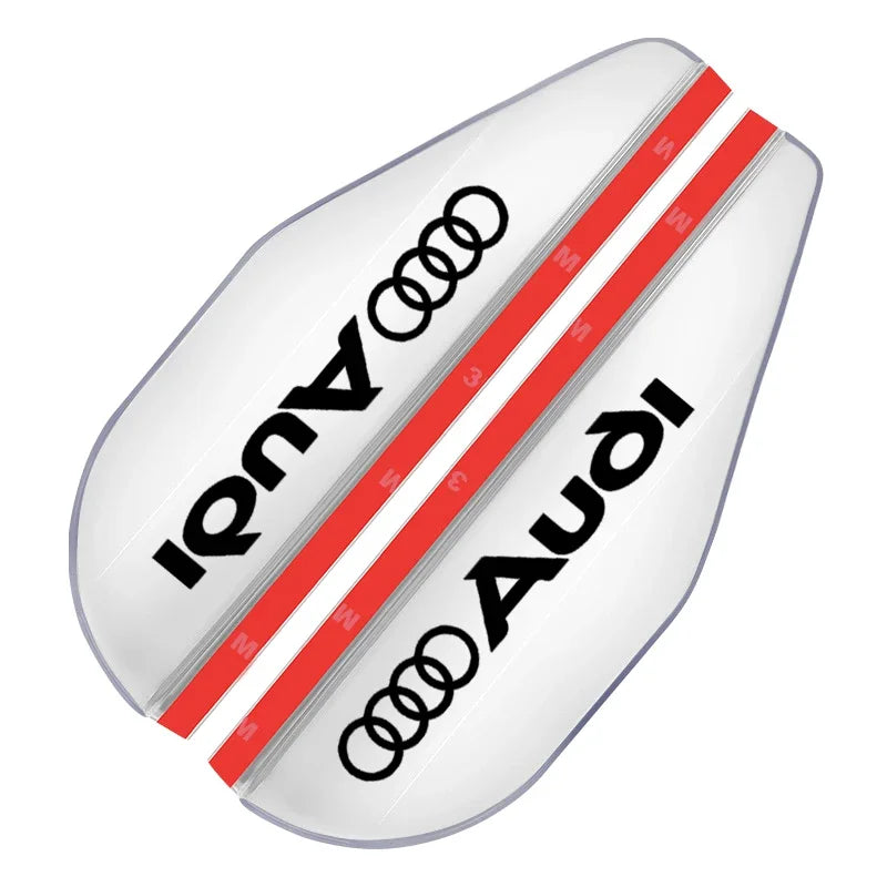 Car Rear View Side Mirror Rain Board Eyebrow Emblem Sticker For Audi Q7 Q3 Q5L Q2L S4 S5 S6 S7 S8 A6L A4L A3 A4 A7 A5 RS3 RS4
