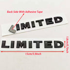 New 1Pcs 3D ABS Logo LIMITED Car Side Fender Rear Trunk Emblem Badge Sticker Decals For JEEP Wrangler Compass Commander Cherokee