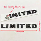 New 1Pcs 3D ABS Logo LIMITED Car Side Fender Rear Trunk Emblem Badge Sticker Decals For JEEP Wrangler Compass Commander Cherokee