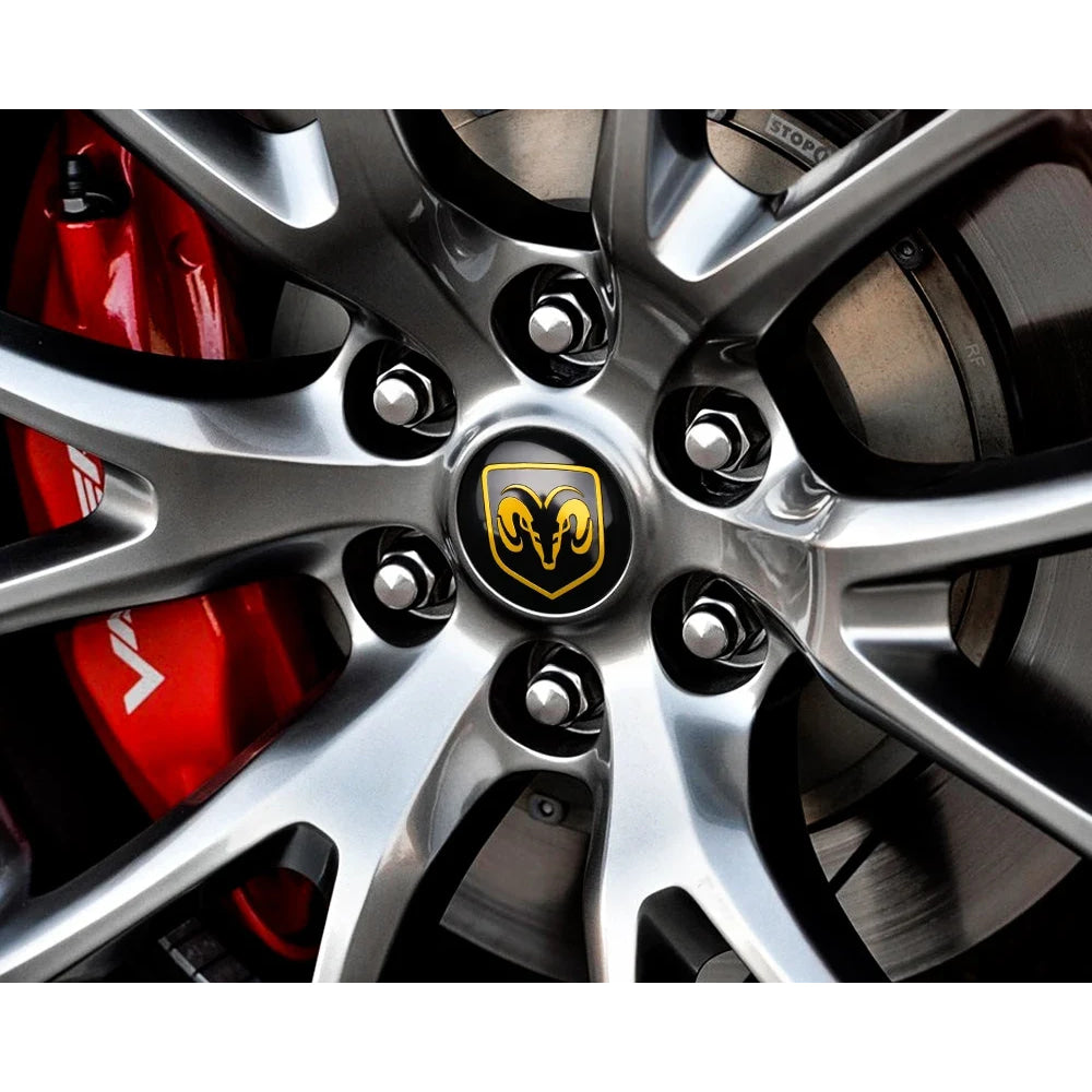 56MM Car Wheel Center Cover Sticker Hub Cap Accessories For Dodge Durango Caliber Dakota Neon SRT SXT Nitro Avenger Dart Viper