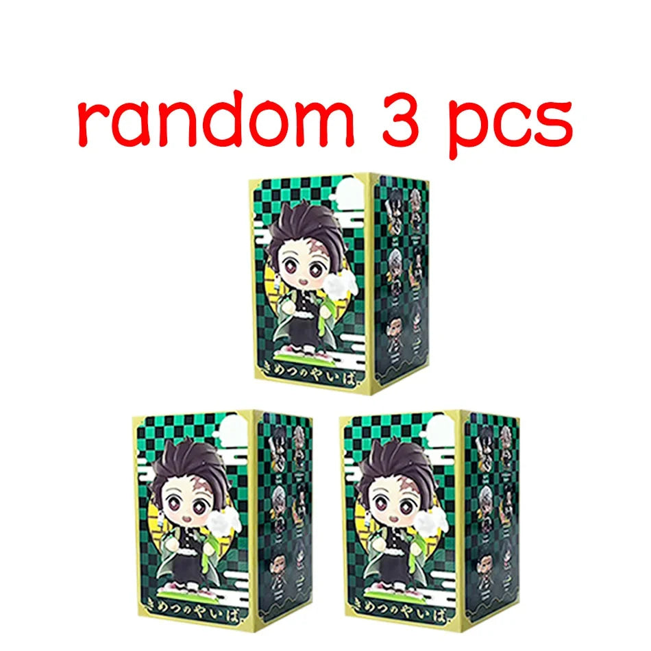 Demon Slayer Tanjiro Kamado Nezuko anime cartoon figure blind box creative personalized statue model ornament surprise gift box