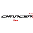 1PC 3D ABS Car Letter Logo Sticker Tail Bumper Badge Auto Rear Trunk Emblem Decals Accessories For Dodge Charger Caliber Journey