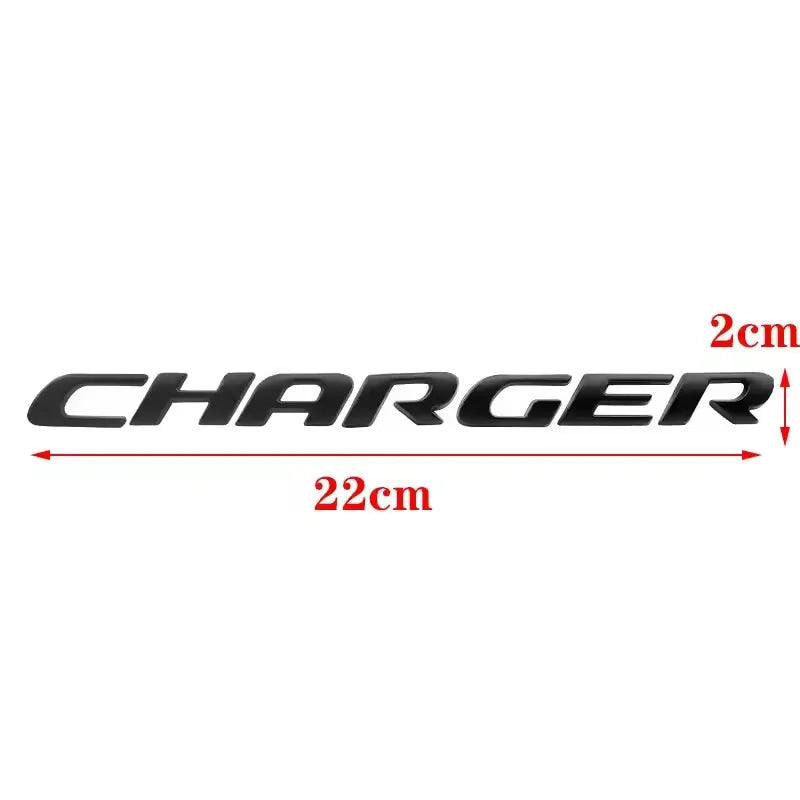 1PC 3D ABS Car Letter Logo Sticker Tail Bumper Badge Auto Rear Trunk Emblem Decals Accessories For Dodge Charger Caliber Journey