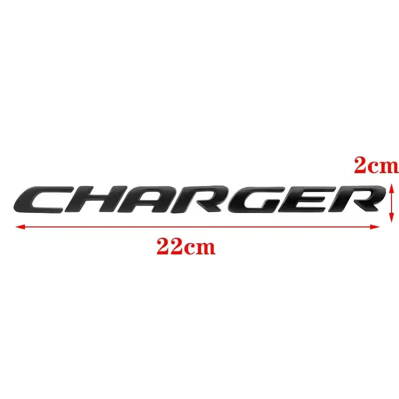 1PC 3D ABS Car Letter Logo Sticker Tail Bumper Badge Auto Rear Trunk Emblem Decals Accessories For Dodge Charger Caliber Journey