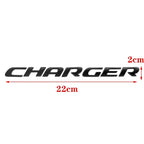 1PC 3D ABS Car Letter Logo Sticker Tail Bumper Badge Auto Rear Trunk Emblem Decals Accessories For Dodge Charger Caliber Journey
