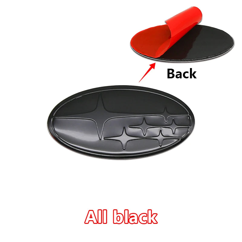 For Subaru Forester Outback Legacy Impreza STI BRZ Auto  1PC 58x30mm ABS Car Steering Wheel Center Emblem Badge Decal