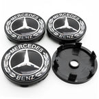 4Pcs 60mm 75mm Car Wheel Center Hub For Mercedes Benz AMG class W205 W203 GLC GLK W206 W220 W211 A180 Cap Rim Cover Accessories