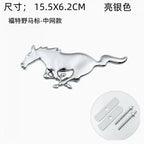 For Ford Mustang Car Sticker Car Front Grille Badge Emblem Rear Trunk Sticker  For Ford Mustang Focus Fiesta Kuga Edge Shelby GT