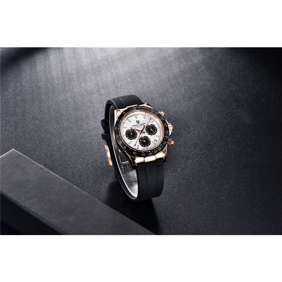 40mm New V2 PAGANI DESIGN Classic fashion Men Quartz Watches Sapphire Retro Chronograph Stainless Steel Waterproof Watch for Men