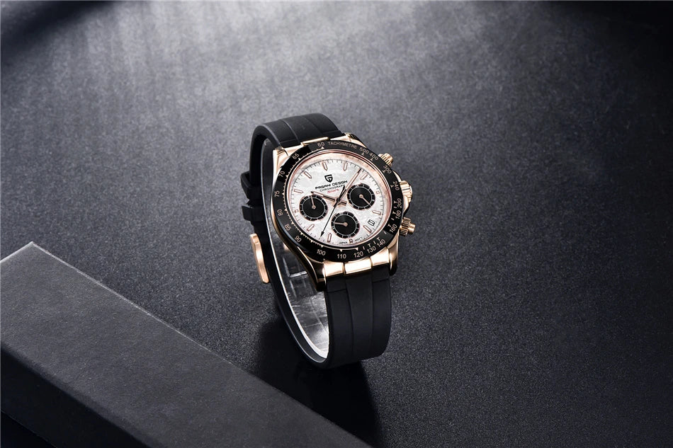 40mm New V2 PAGANI DESIGN Classic fashion Men Quartz Watches Sapphire Retro Chronograph Stainless Steel Waterproof Watch for Men