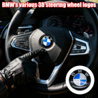 45mm 47mm Steering Wheel Center Emblem Badge Sticker For BMW E39 E46 E60 E87 E90 E92 F10 F20 F30 G20 Interior Decoration
