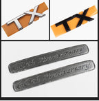For Toyota Land Cruiser 200 Prado 120 150 Car Logo Displacement V8/TX/TXL/5.7/V6/Black Letter Sticker Car Decoration Accessories